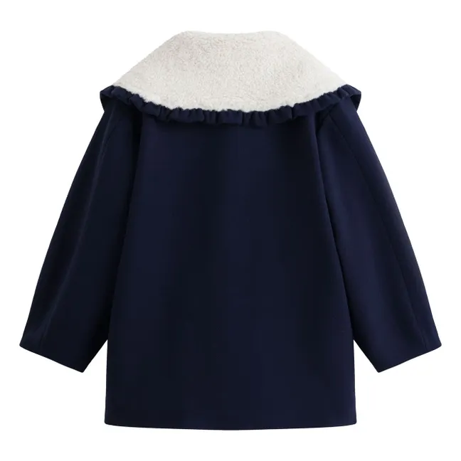 Soor Ploom - Elfen Merino Wool Hooded Coat - Charcoal grey | Smallable