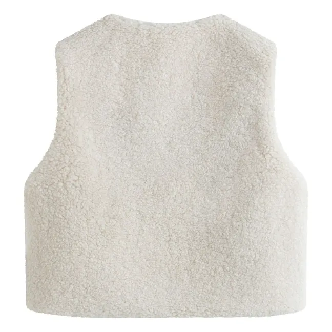 Gilet Sans Manches Réversible Victoria | Ecru