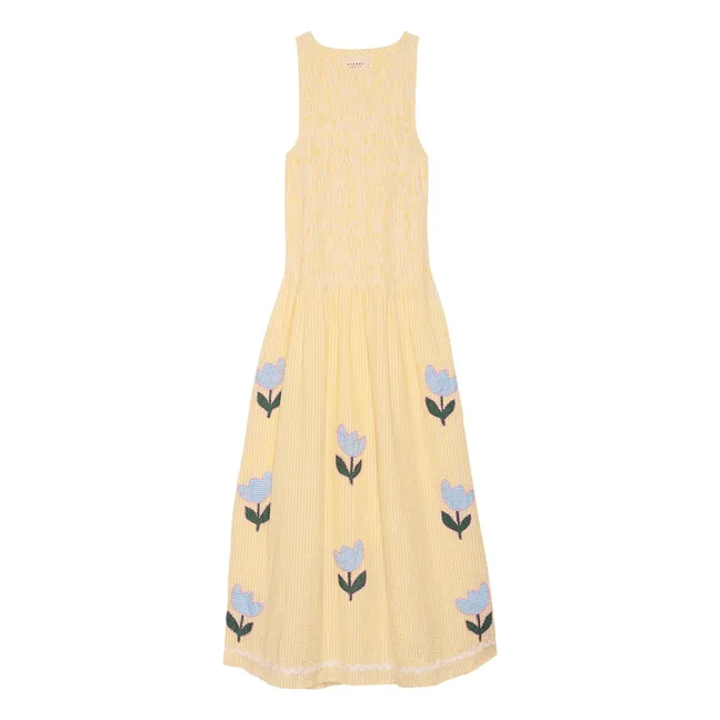 Robe Rayures Svea | Jaune