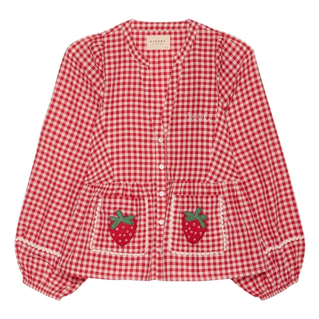 Top Carreaux Bobbie | Rouge
