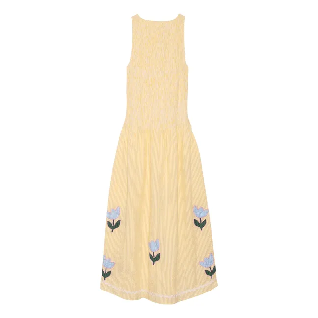 Svea Stripes Dress | Yellow