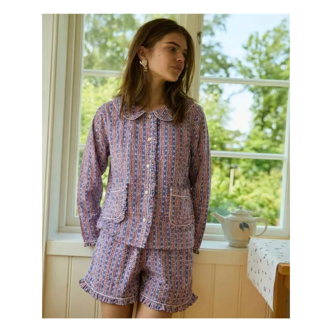 Pyjama Rayures Nuvena | Bleu
