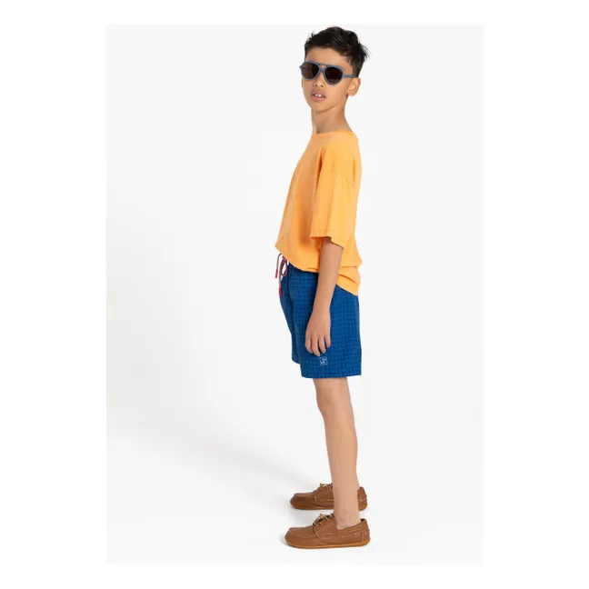 Short de Bain Archie Carreaux | Bleu