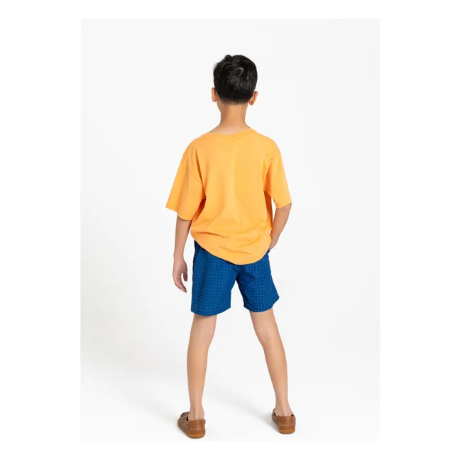 Short de Bain Archie Carreaux | Bleu