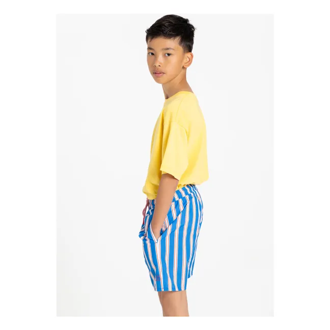 Archie Striped Swim Shorts | Electric blue