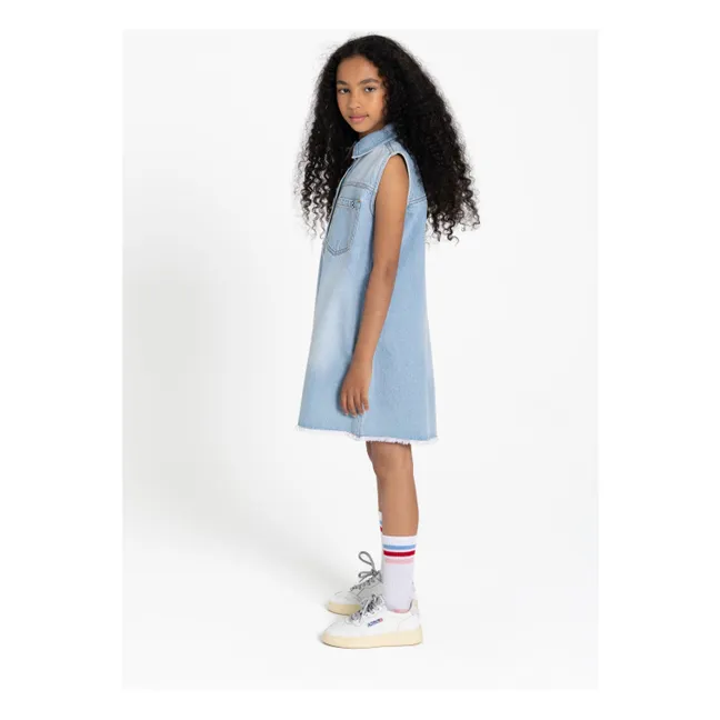 Robe Sans Manches Denim Isla | Bleu