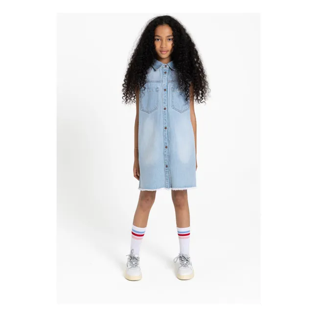 Robe Sans Manches Denim Isla | Bleu