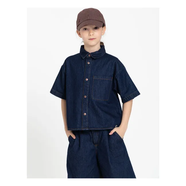 Chemise Denim Harper | Bleu foncé