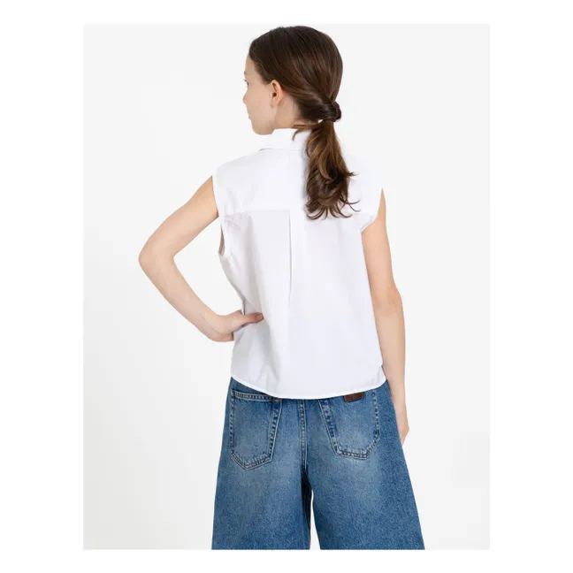 Chemise Sans Manches Ella | Blanc