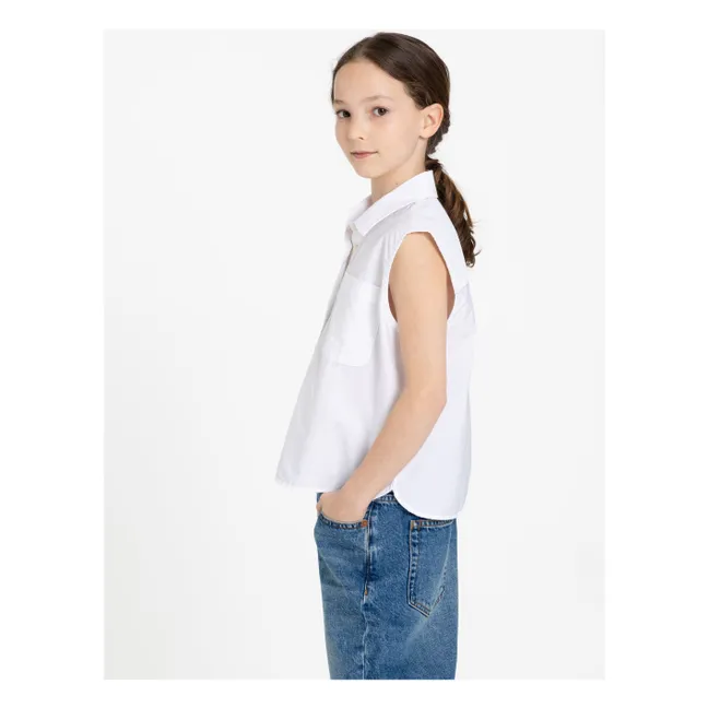 Chemise Sans Manches Ella | Blanc