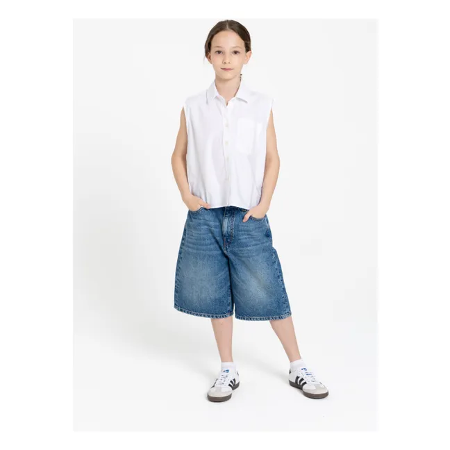 Chemise Sans Manches Ella | Blanc