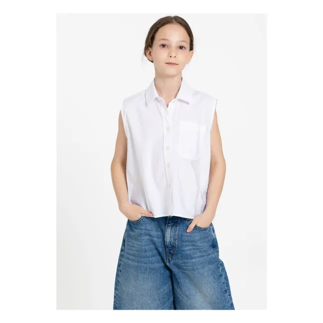 Chemise Sans Manches Ella | Blanc