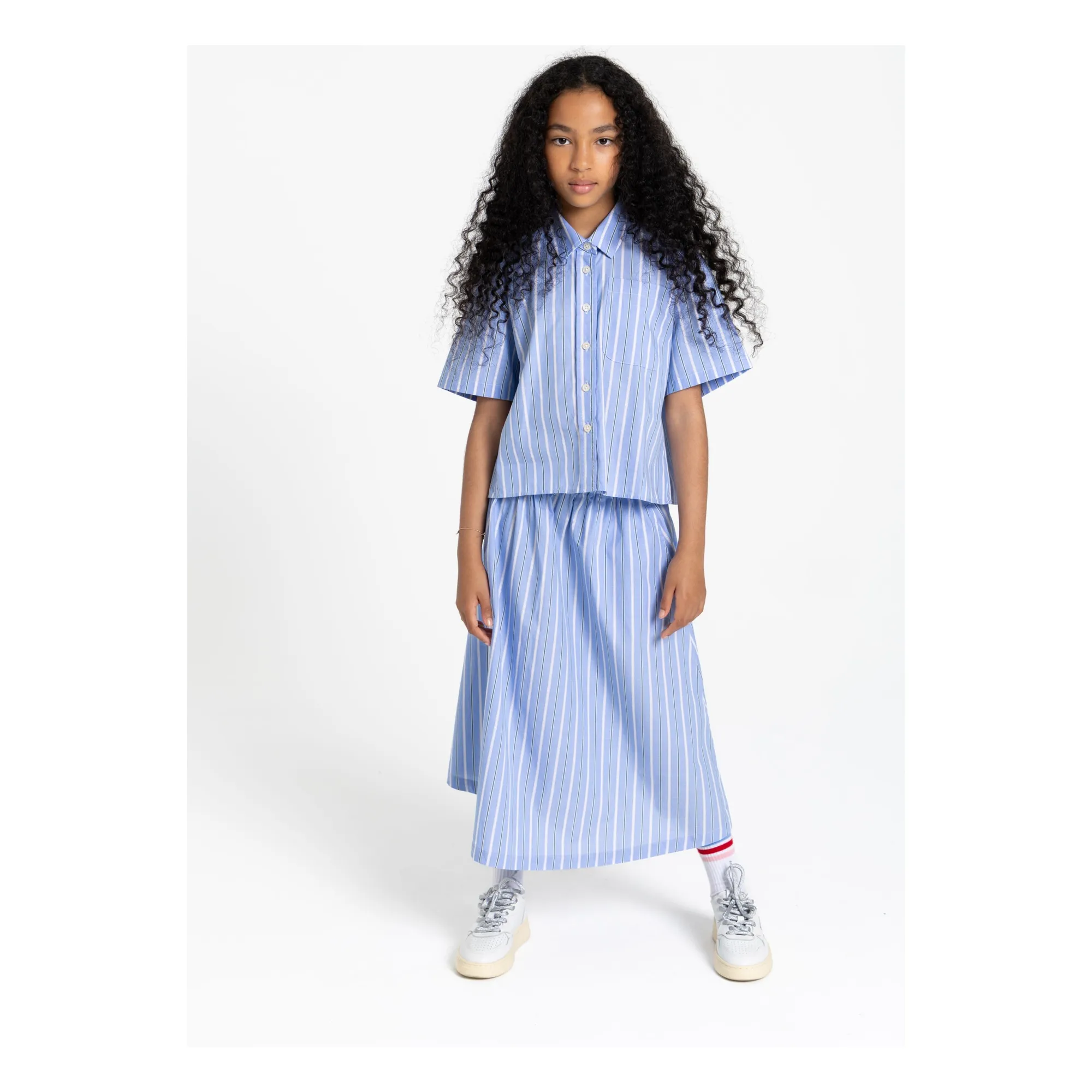 Chemise Harper Rayée | Bleu Acier- Image produit n°6