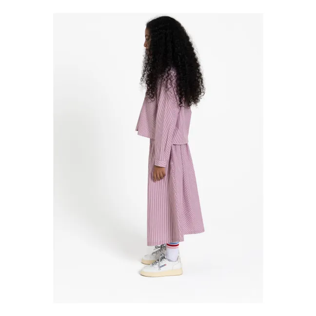 Jupe Lina Rayée | Brique