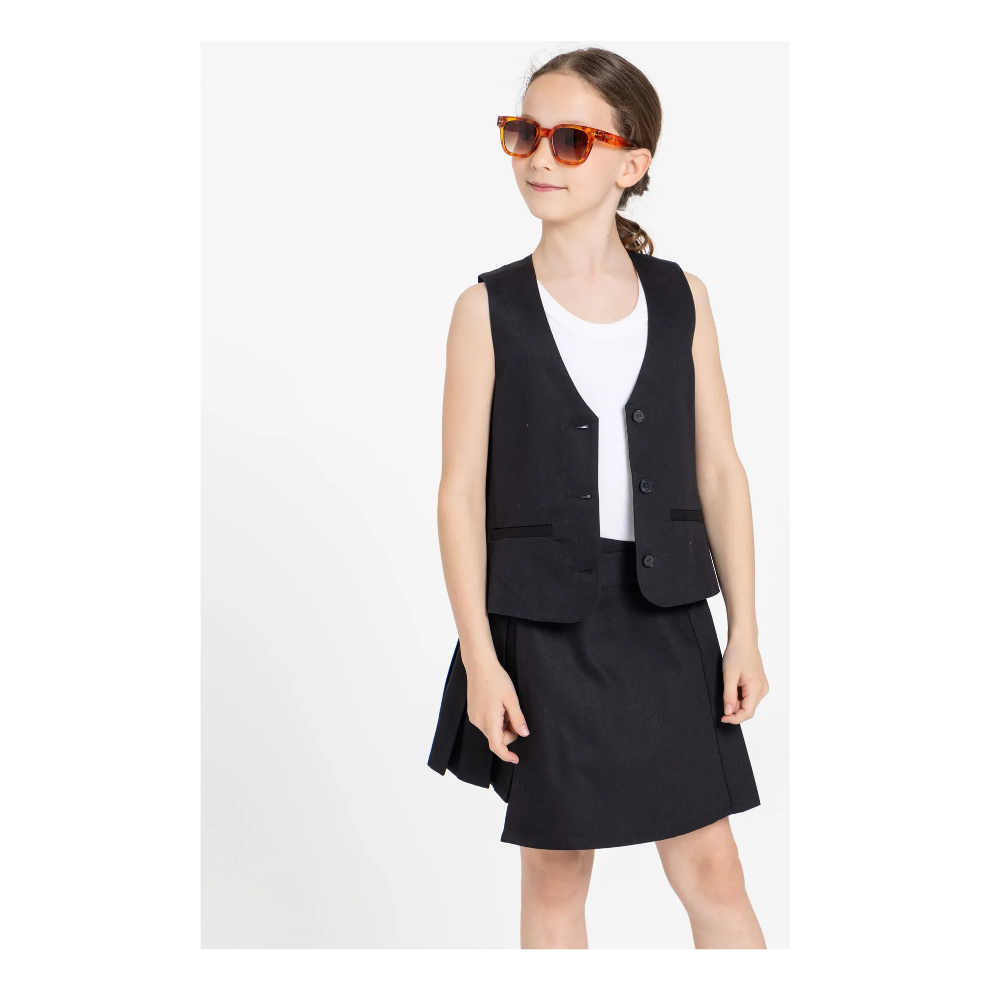 Jupe Asymétrique Sterling | Noir- Image produit n°1