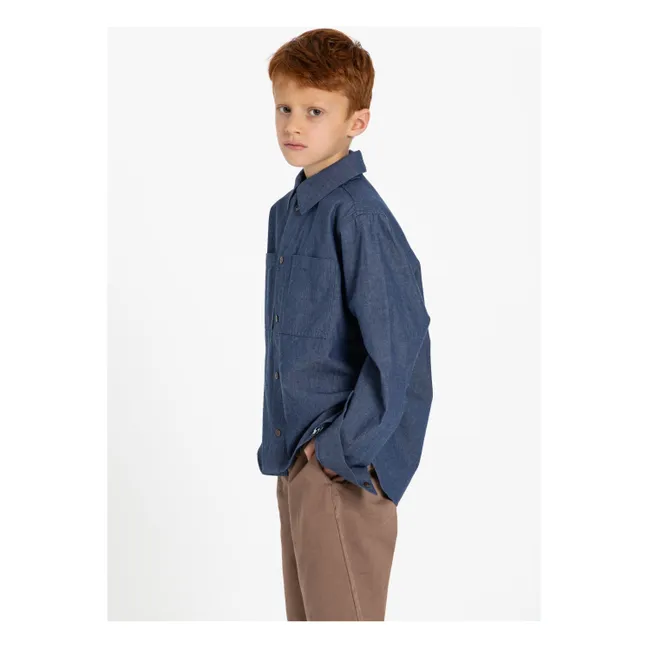 Chemise Denim Enara | Bleu