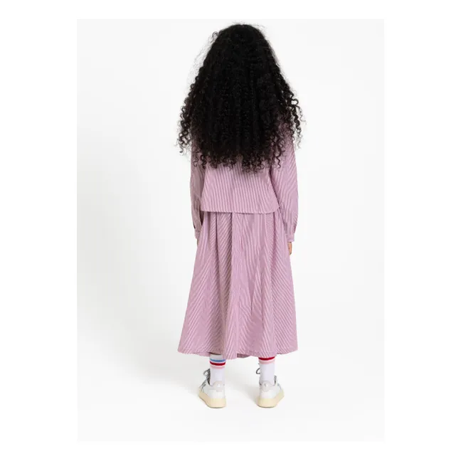 Chemise Courte Crush Rayée | Brique