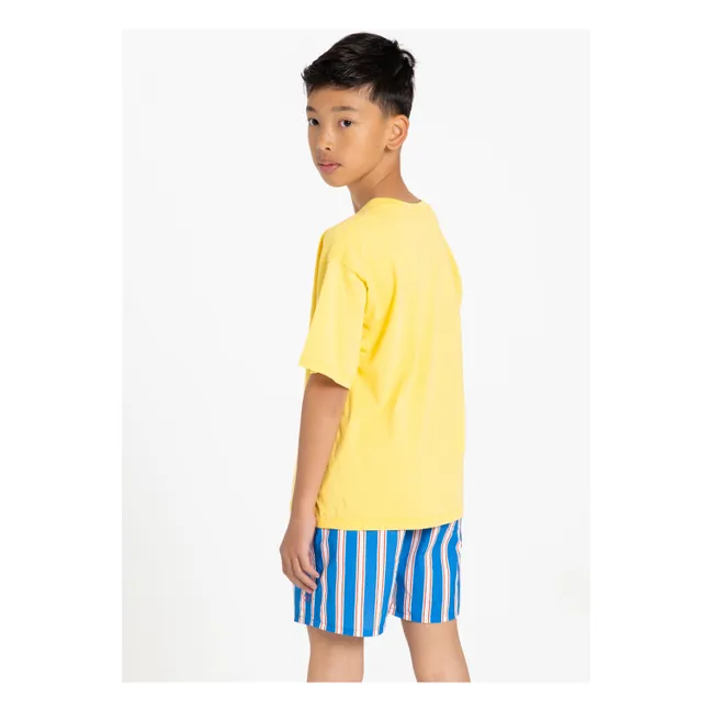 Nils Organic cotton T-shirt | Fluorescent yellow