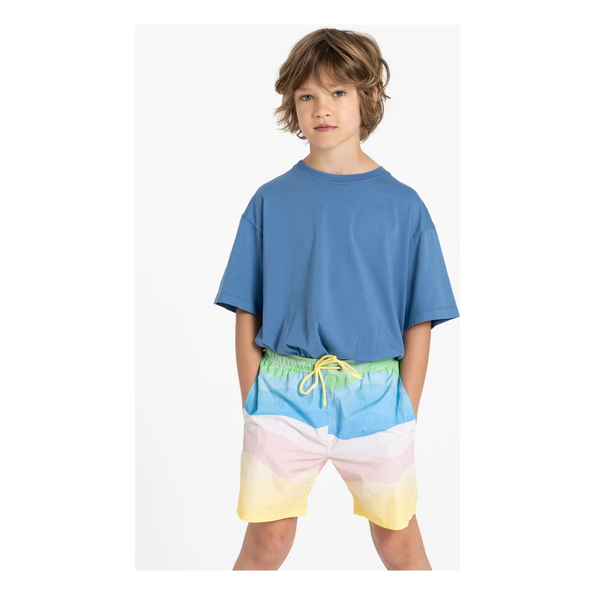 T-shirt Nils Coton Bio | Bleu roi- Image produit n°1