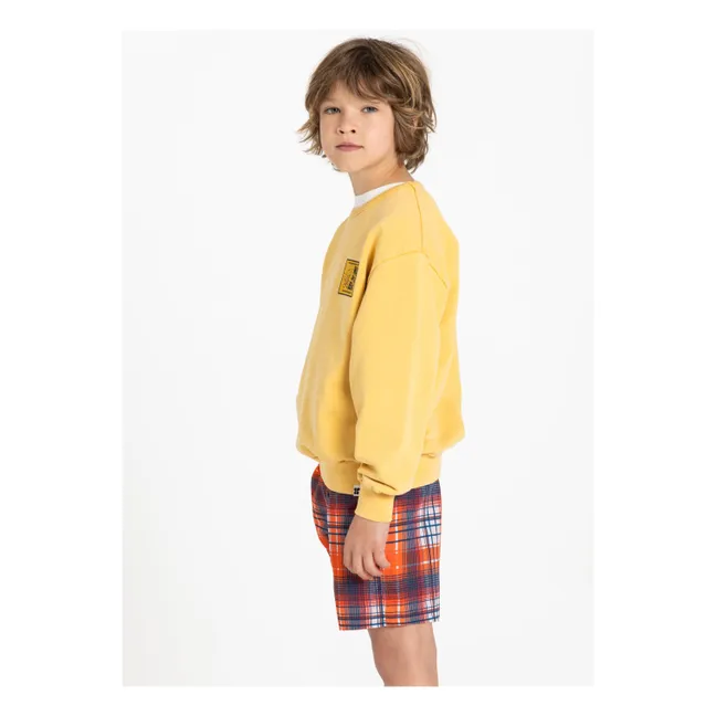 Sudadera de algodón orgánico Ryde Wax | Amarillo Mostaza
