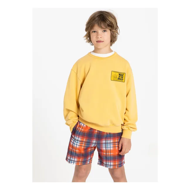 Ryde Wax organic cotton sweatshirt | Mustard