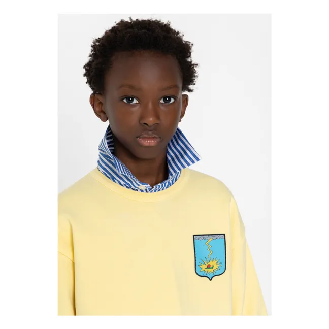 Sweat Oversize Blow Coton Bio | Jaune citron