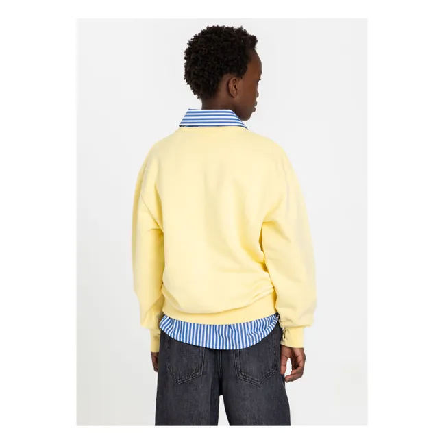 Oversize Blow Sweat Organic cotton | Lemon yellow