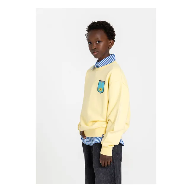 Oversize Blow Sweat Organic cotton | Lemon yellow