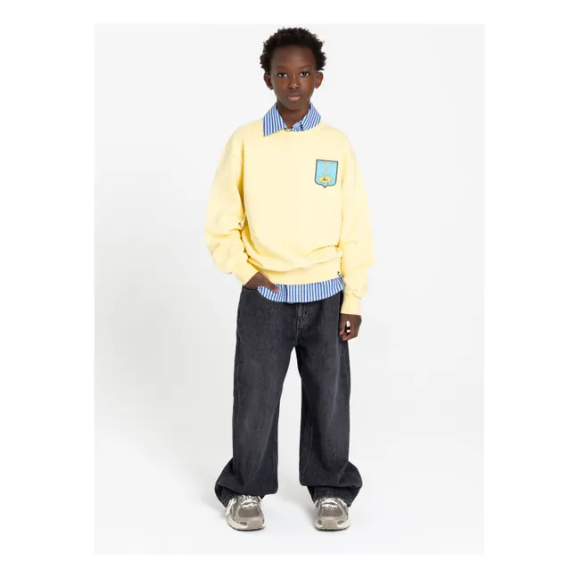 Sweat Oversize Blow Coton Bio | Jaune citron