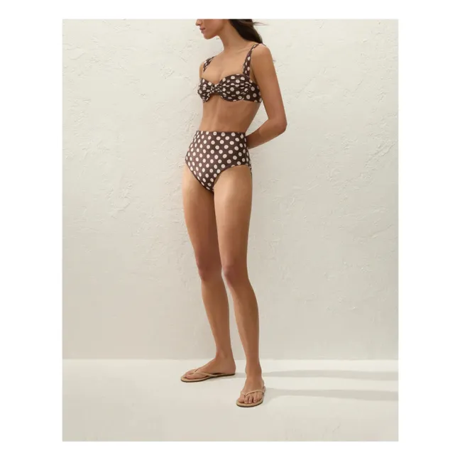 Bas de Maillot Pois Afonso | Chocolat