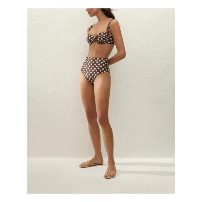 Haut de Maillot Pois Sol | Chocolat