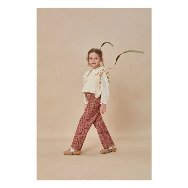 Pantalon Serena Fleuri | Rose