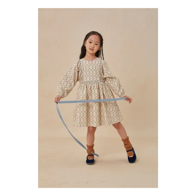 Robe Kana Fleurie | Ecru