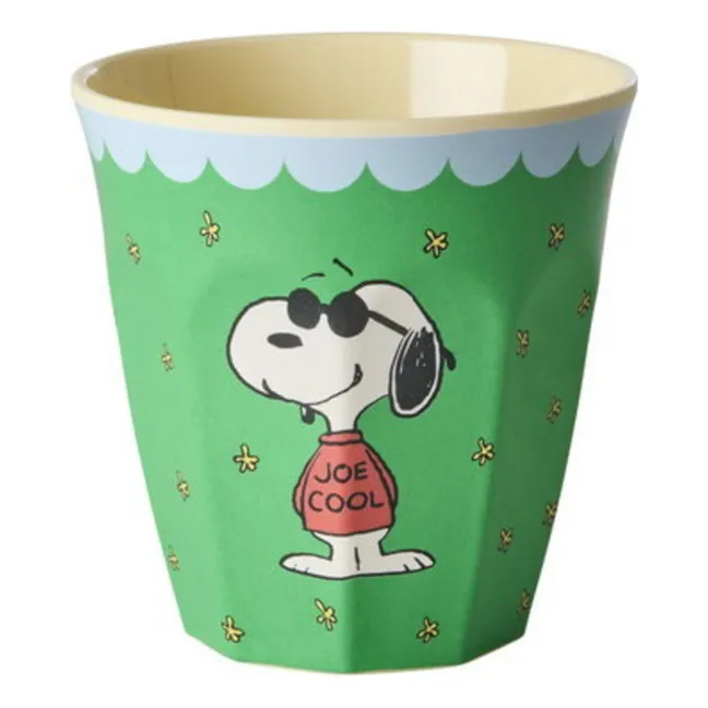 Gobelet en mélamine You Are So Cool - Rice x Snoopy | Vert