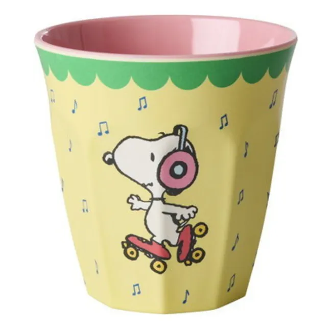 Gobelet en mélamine Feeling Good - Rice x Snoopy | Jaune