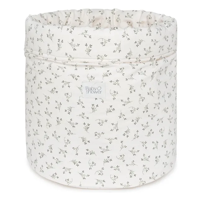 Cesto portagiochi Olive Bloom | Ecru