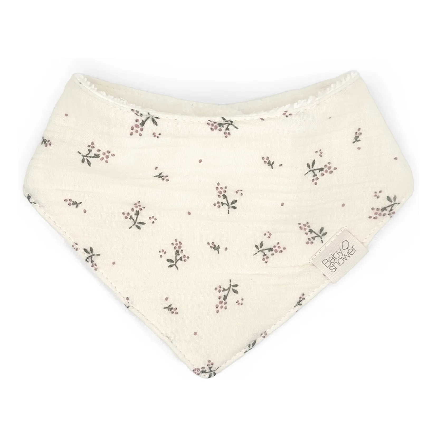 Babyshower Ecru Bib Bandana Roseberry