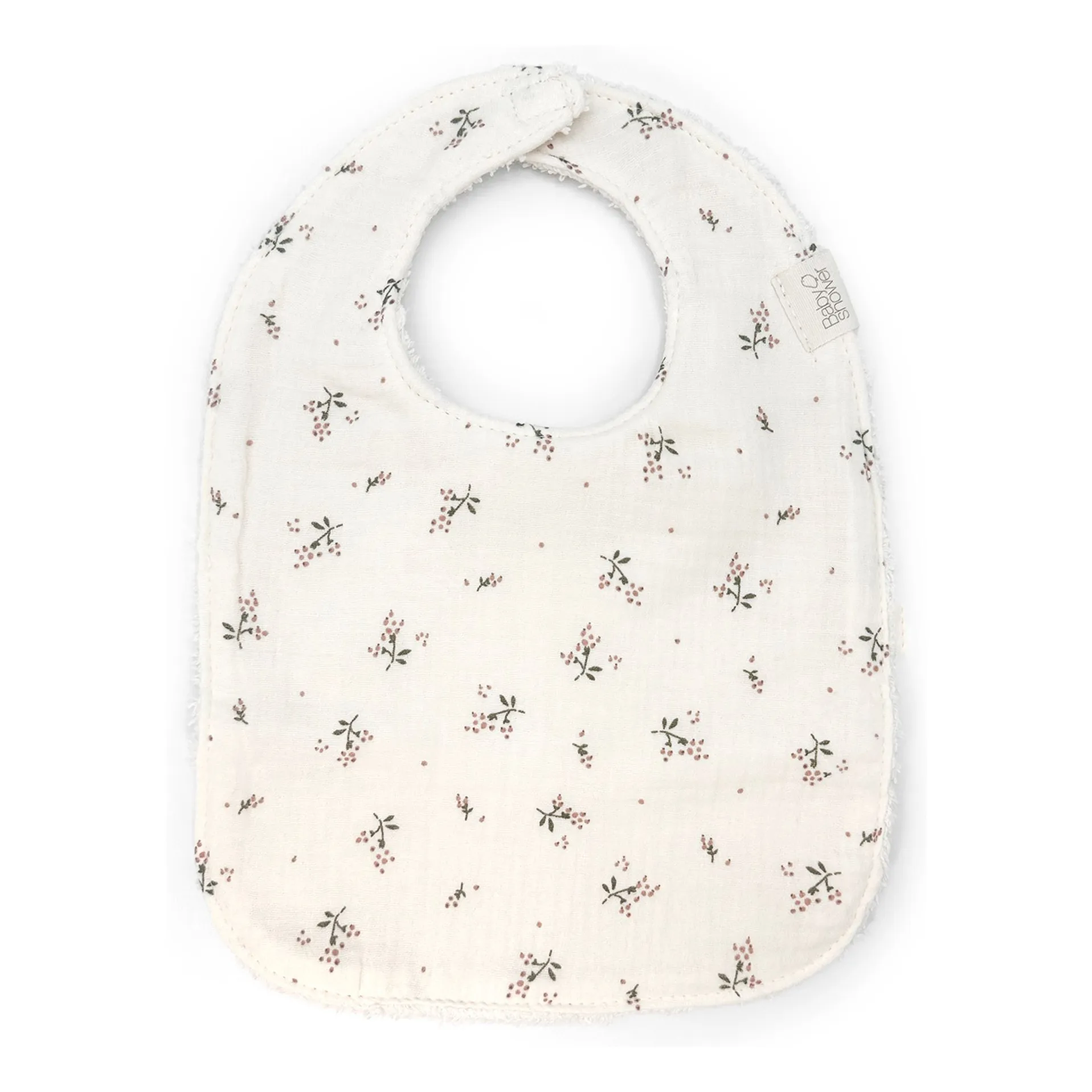 Babyshower Ecru Roseberry Bib