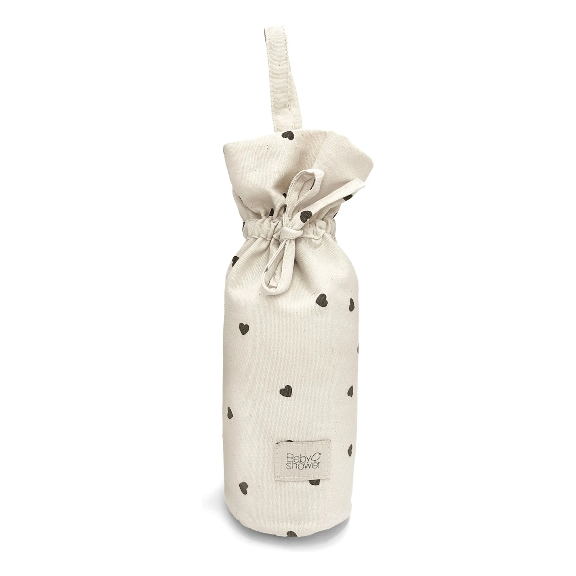 Babyshower Ecru Cœurs Bottle Pouch