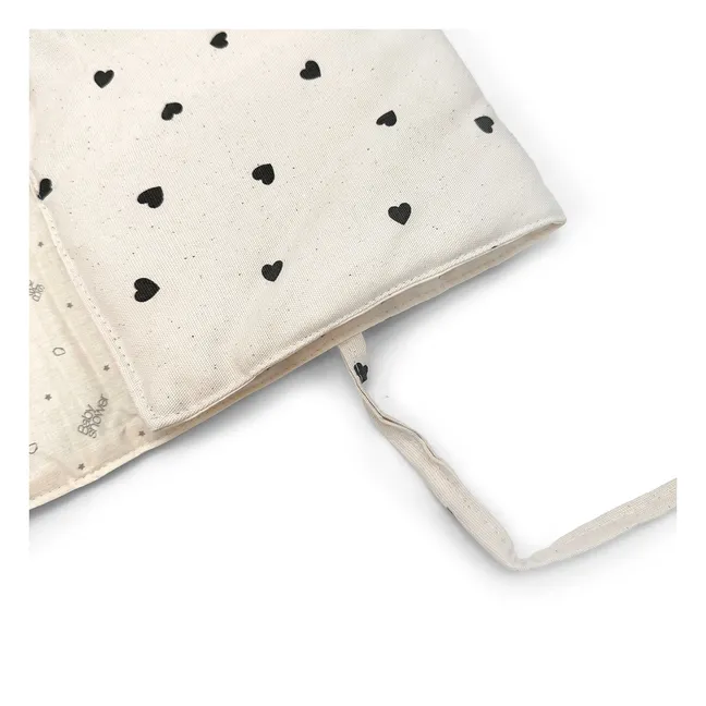 Matelas à langer de voyage Cœurs | Beige