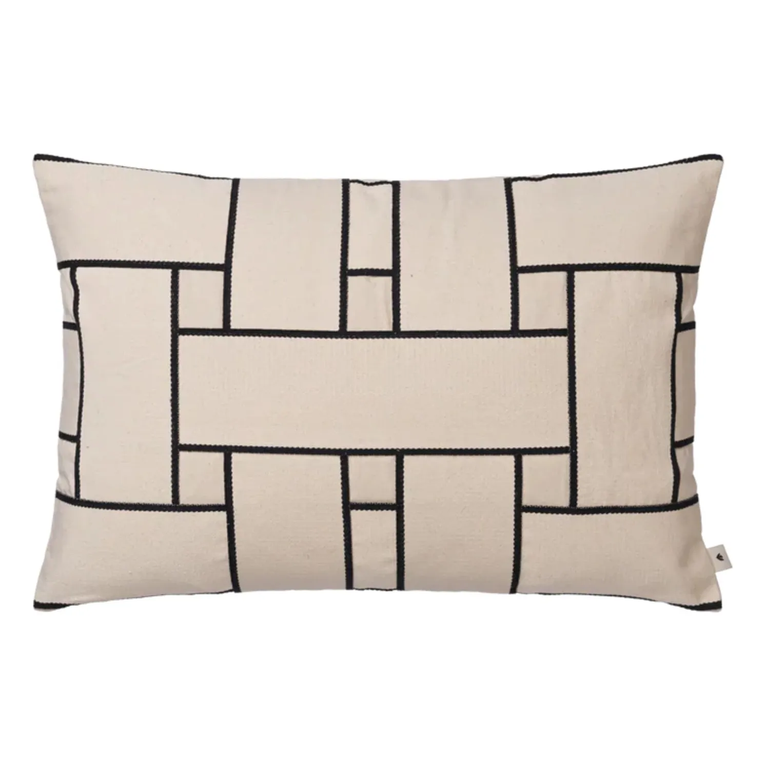 Ferm Living Off White Lattice Offset Cushion Cover