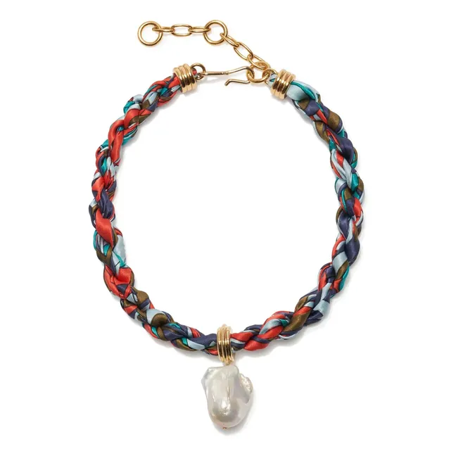Woven necklace | Red