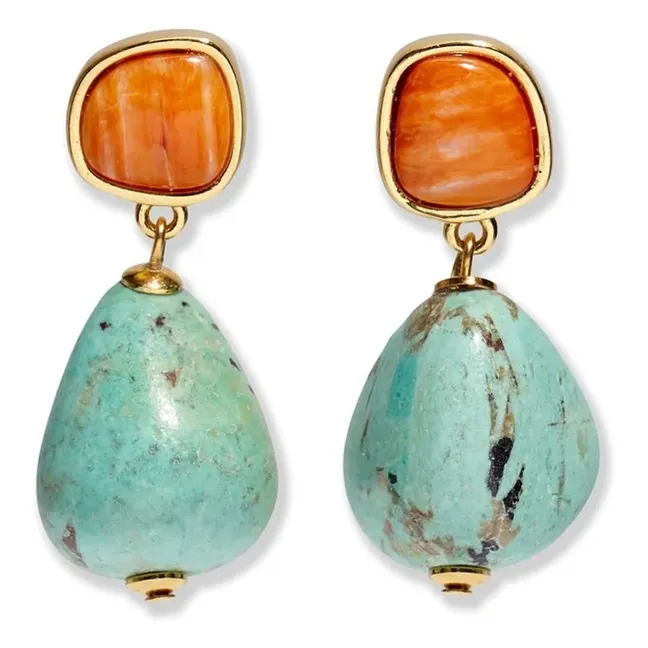 Boucles d'Oreilles Citrus Splash | Bleu