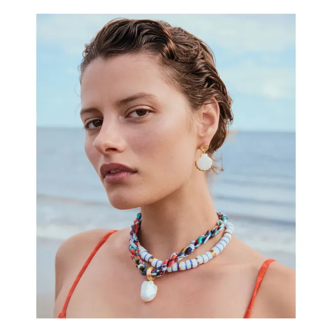 Woven necklace | Red