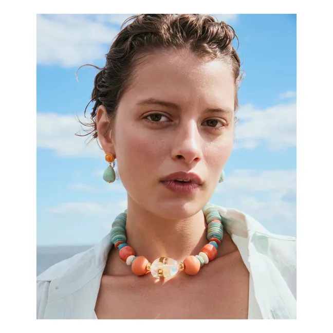 Boucles d'Oreilles Citrus Splash | Bleu