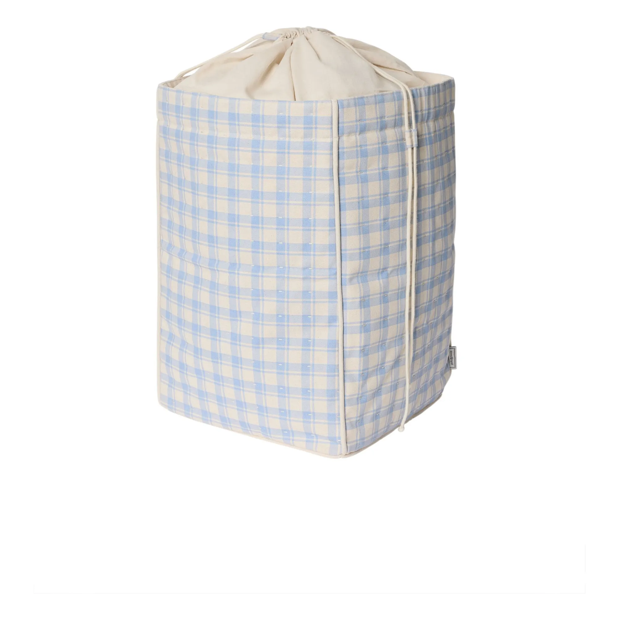 Garbo&Friends Light Blue Plaid Sky Storage Basket