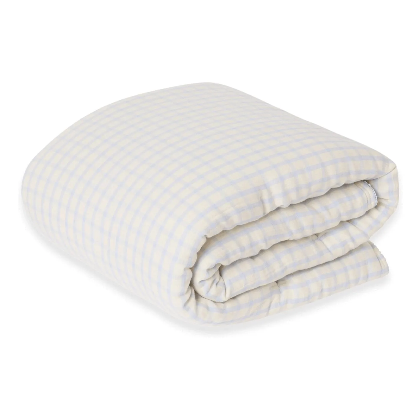 Garbo&Friends Light Blue Gingham Blanket