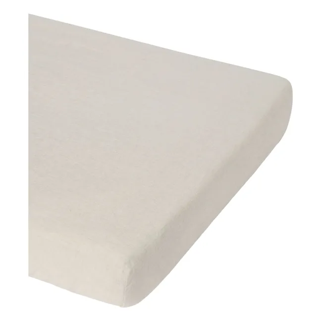 Drap-housse en lin | Beige