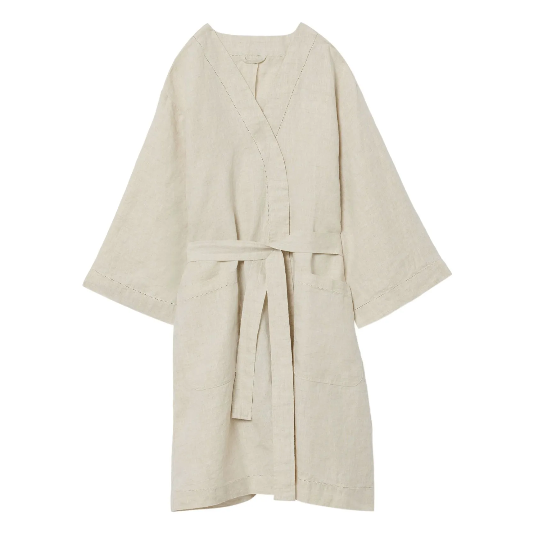 Garbo&Friends Beige Linen Bathrobe