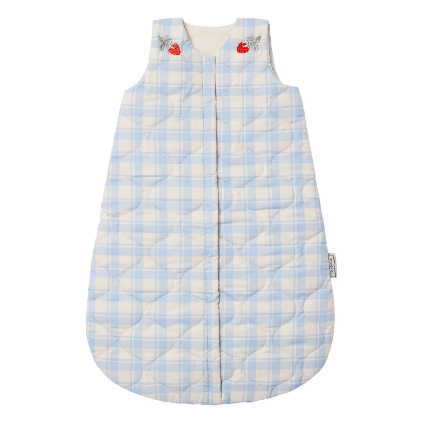 Garbo&Friends Light Blue Plaid Sky Sleeping Bag